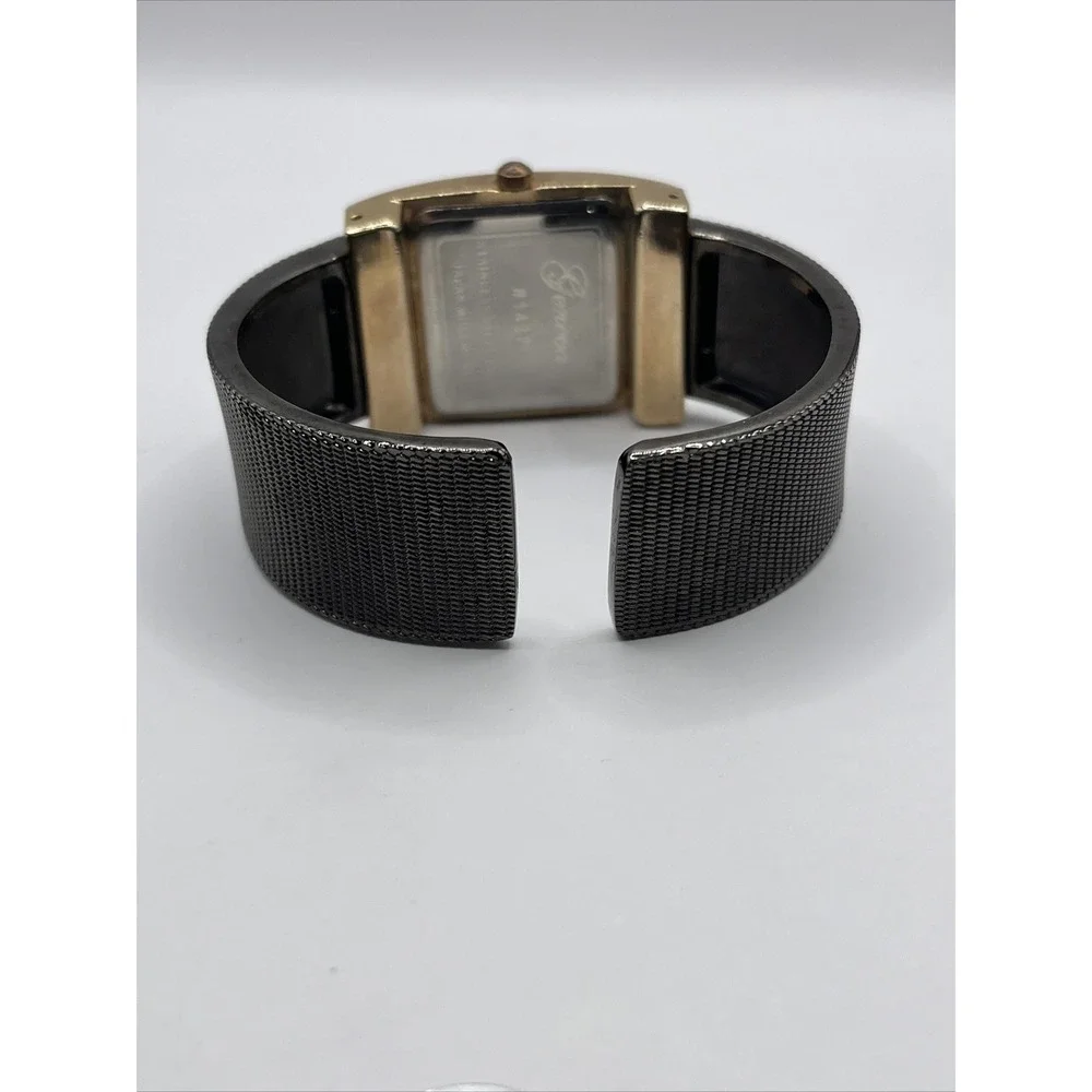 Geneva Women's Quartz Watch Bangle Cuff Band Square Dial‎ 1437- New Battery